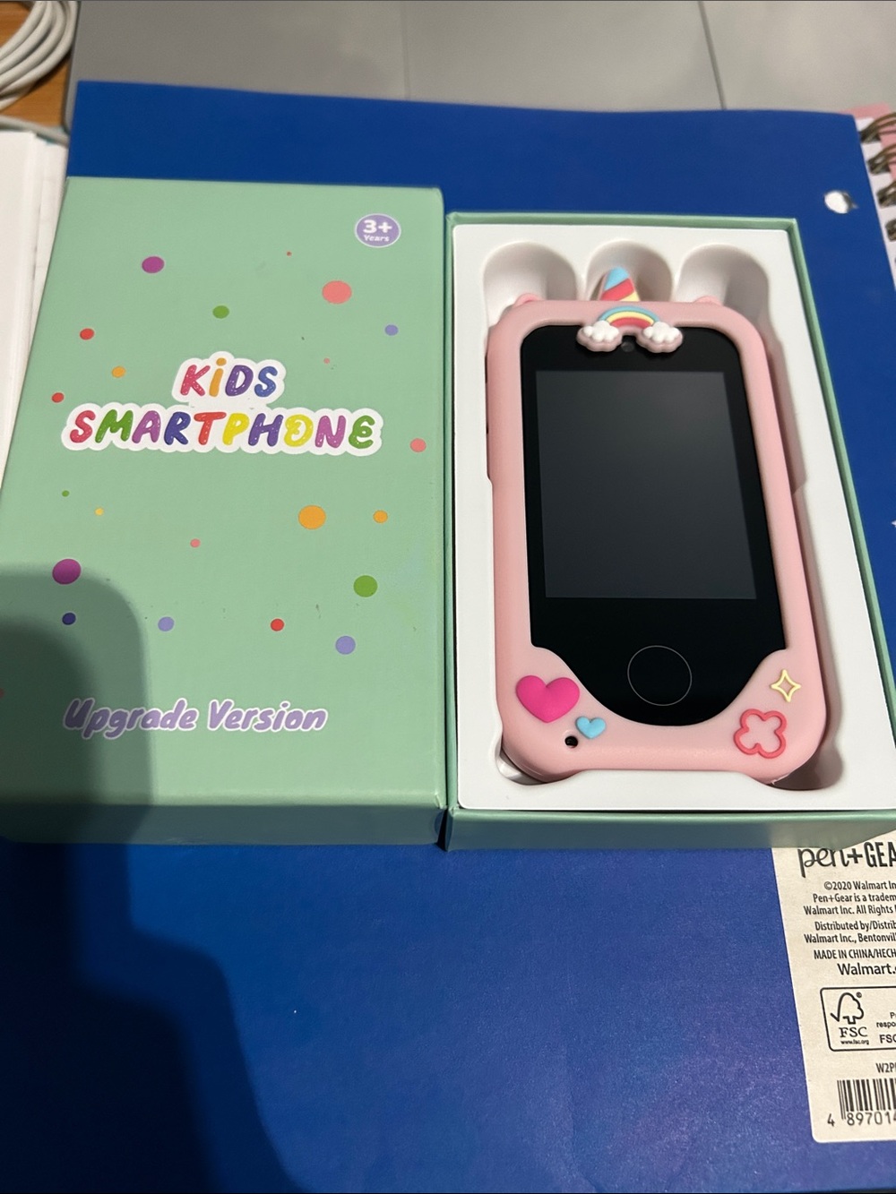 Kids Smartphone Toy - Pink Unicorn Design
